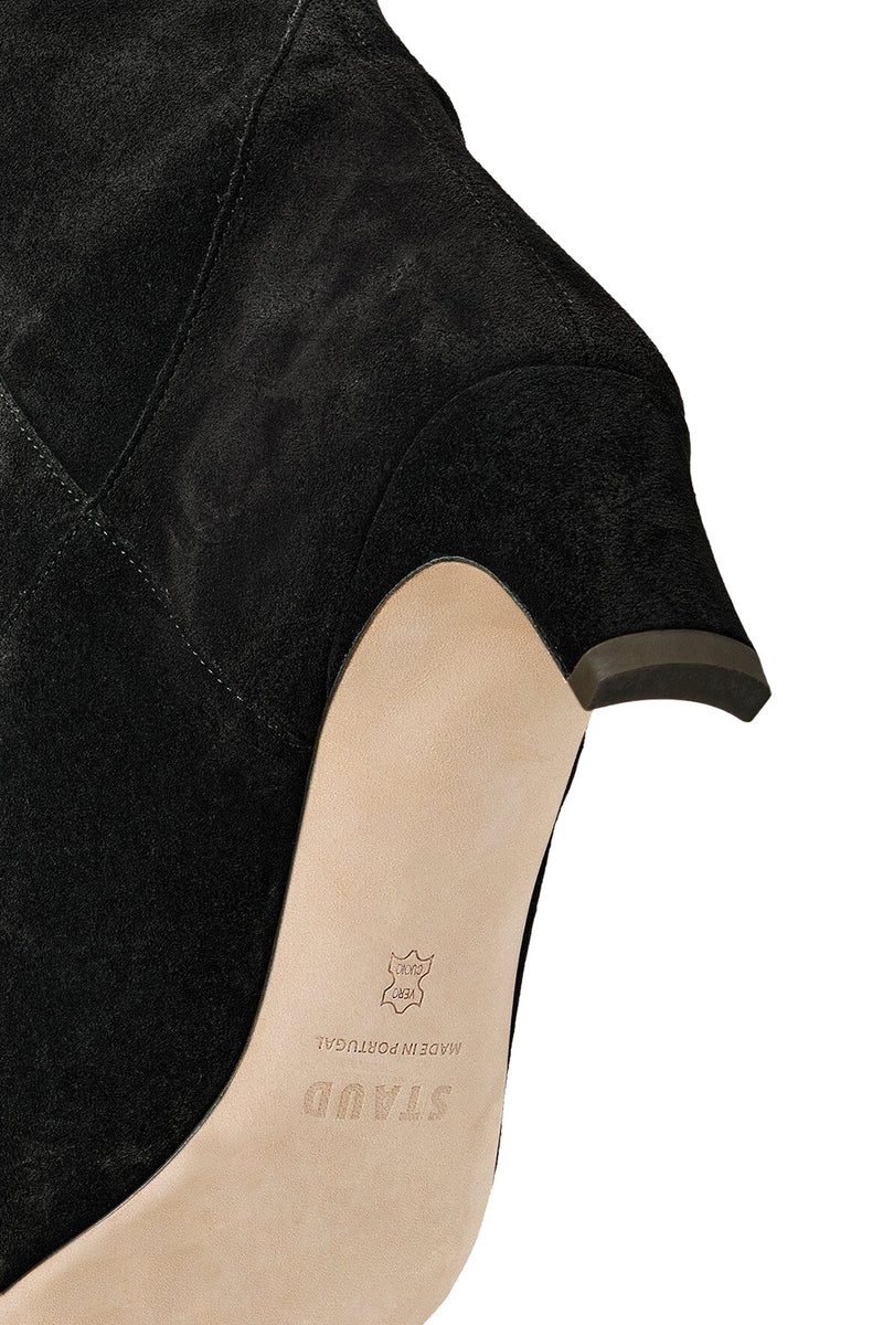 Western Wally in Black Suede