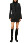 Western Wally in Black Suede