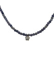 Faceted Tanzanite with 14K Gold & Natural Diamond Flower Charm