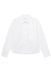 The Cropped Oxford Shirt in White