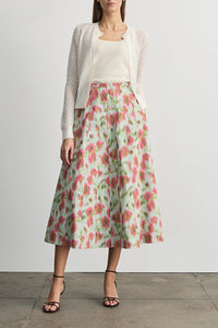 Tavia Skirt in Pistachio Multi