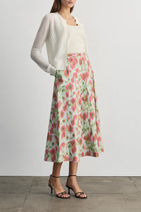 Tavia Skirt in Pistachio Multi