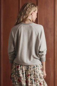 The College Sweatshirt with Rider Graphic in Soft Heather