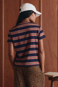 The Little Tee in Scout Stripe