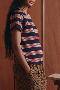 The Little Tee in Scout Stripe
