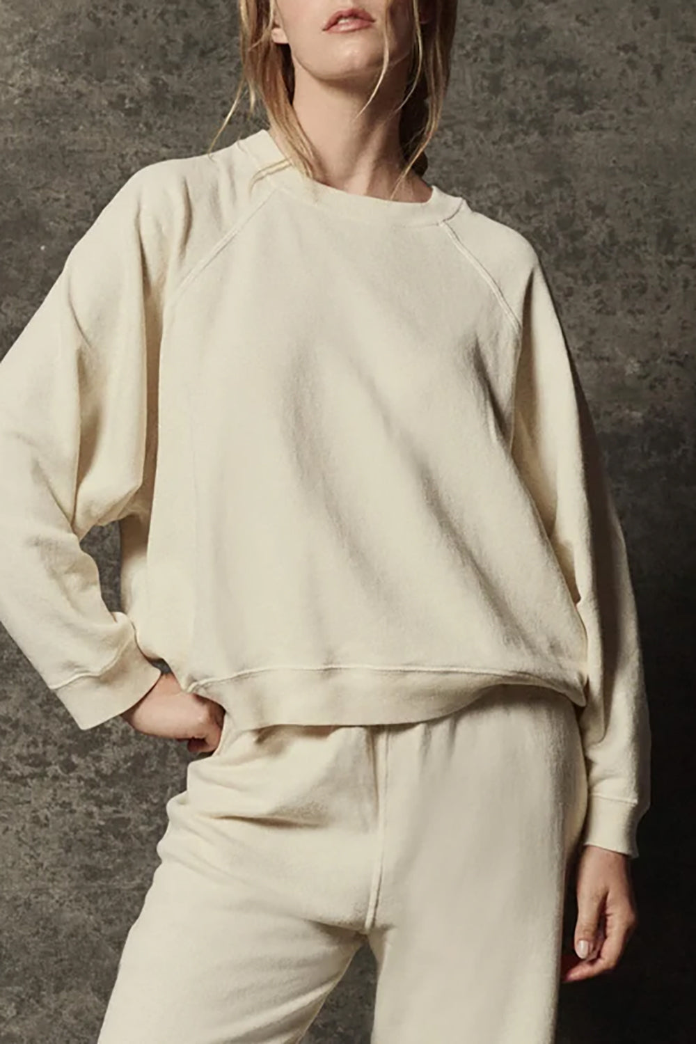 The Rehearsal Sweatshirt in Washed White