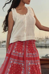 The Vignette Top in White