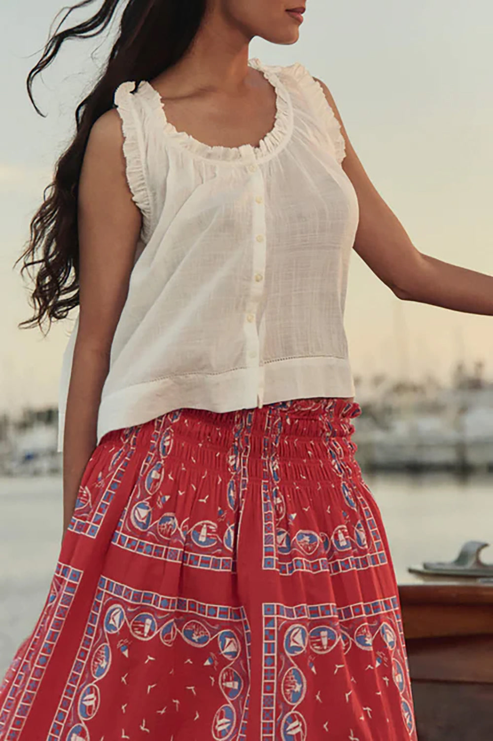 The Vignette Top in White