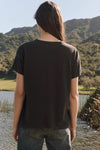 The Boxy Crew in Washed Black with Bear Graphic