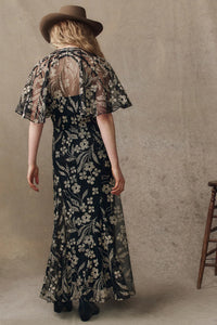 The Festal Dress in Brocade Floral