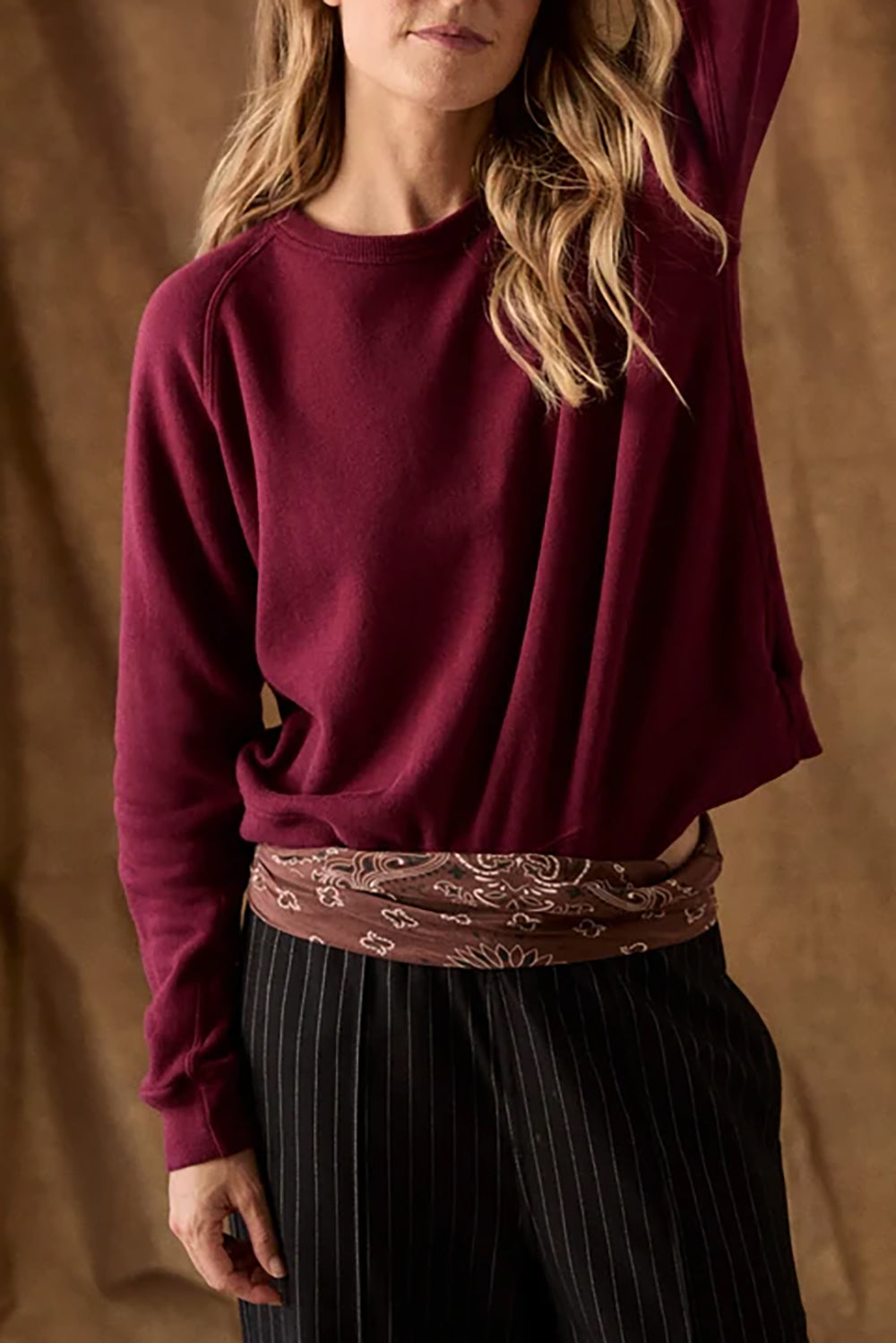 The Fleece Rookie Sweatshirt in Plum
