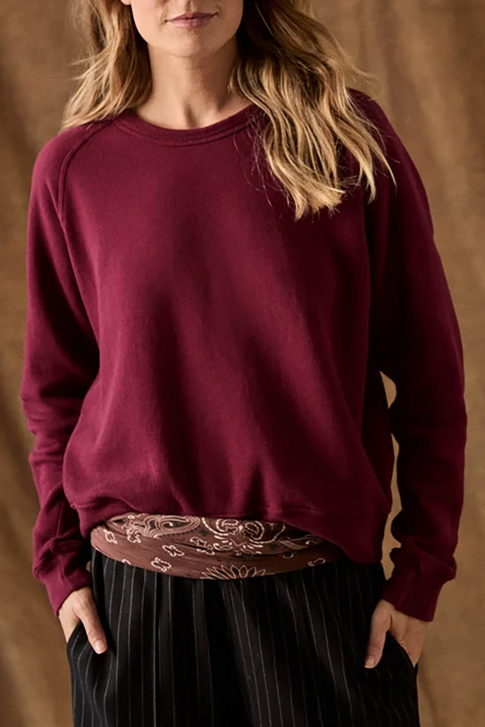 The Fleece Rookie Sweatshirt in Plum