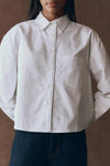 The Cropped Oxford Shirt in White