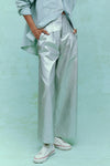 The Sculpted Trouser in Silver