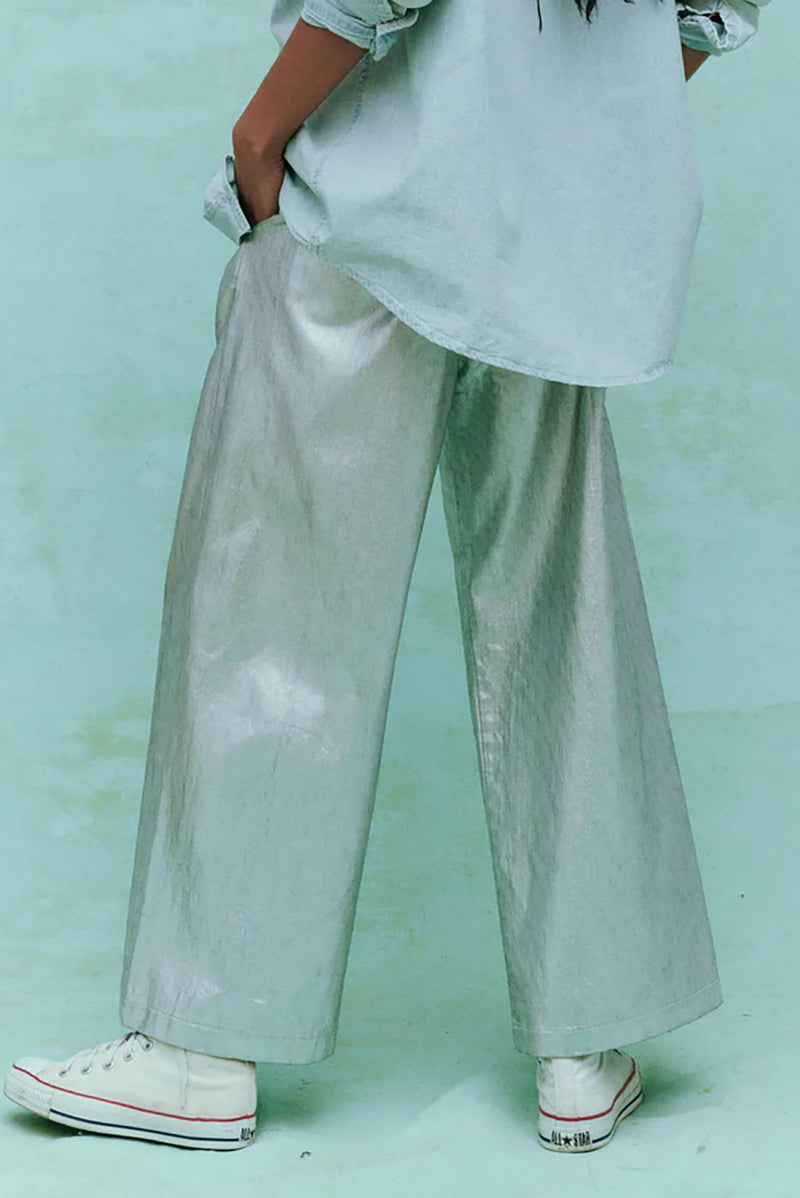 The Sculpted Trouser in Silver