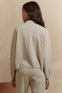 Polo Sweater in Heather Grey