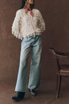 The Fringe Cardigan in Natural