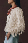 The Fringe Cardigan in Natural