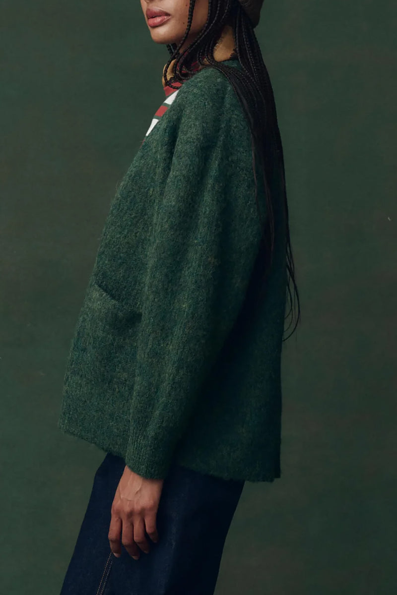 The Brushed Melange Cardigan
