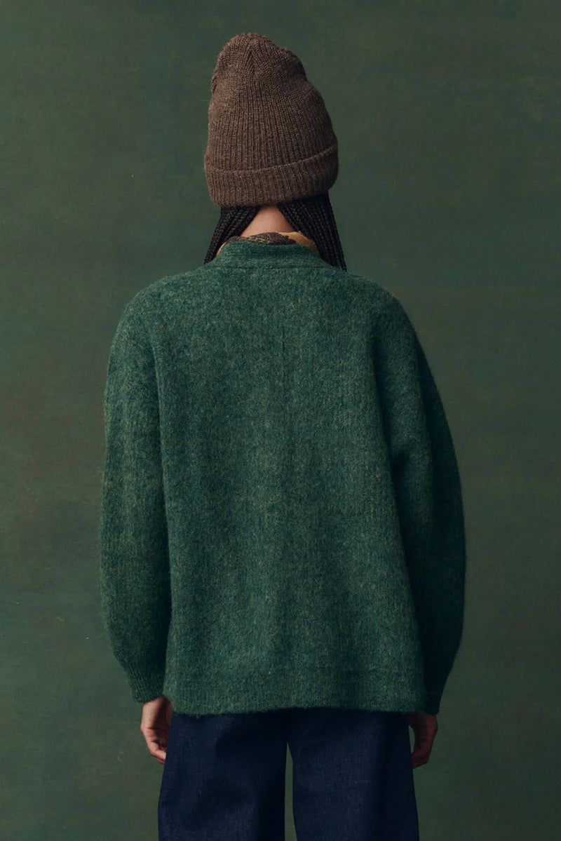 The Brushed Melange Cardigan