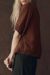 Short Sleeve Legacy Top in Chocolate
