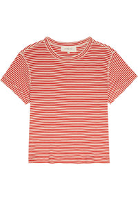 The Little Tee in Pimento Stripe