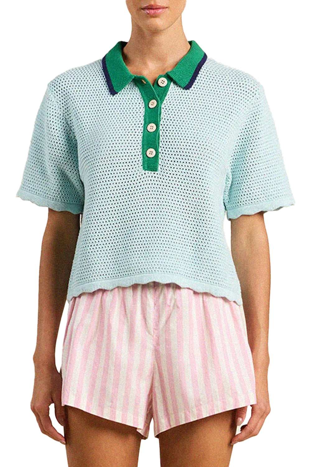 Amalia Polo in Light Blue