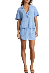 Darcy Top in Vista Blue