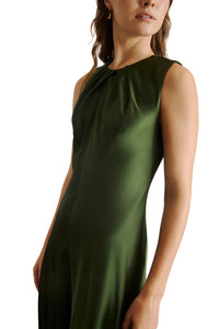 Emily Dress in Forest Green