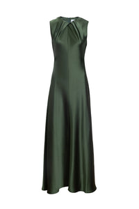 Emily Dress in Forest Green