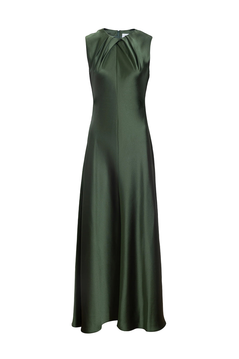 Emily Dress in Forest Green