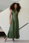 Emily Dress in Forest Green