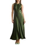 Emily Dress in Forest Green