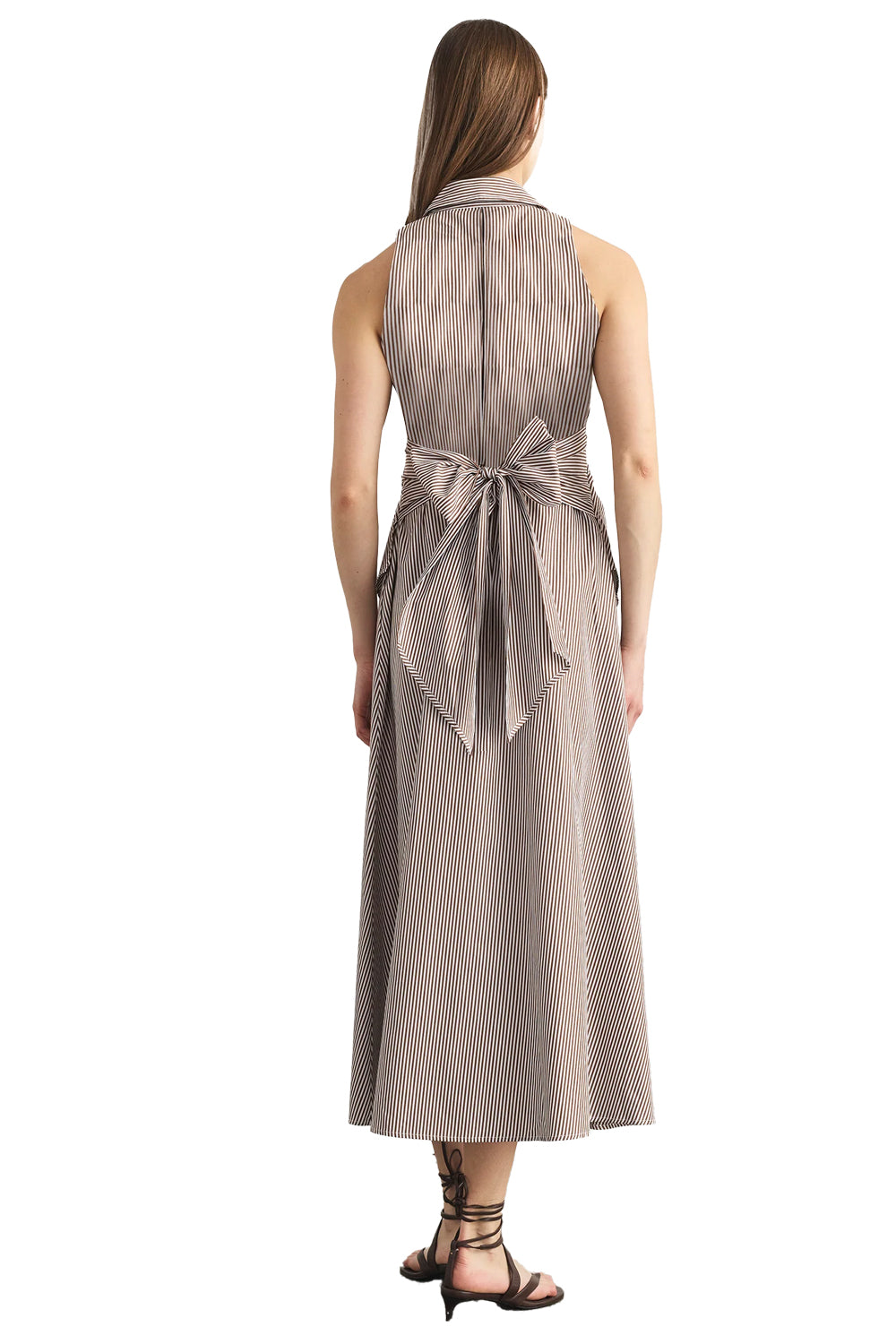 Hannah Dress in Acorn Optic White