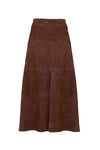 Suede Hudson Skirt in Chocolate
