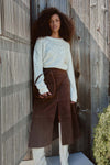 Suede Hudson Skirt in Chocolate