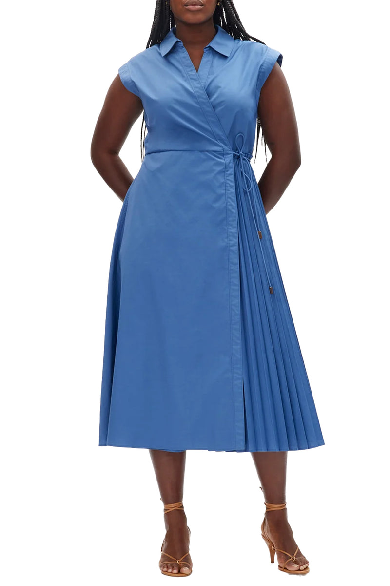 Midi Shivon Dress in French Blue