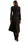 Thea Dress in Black Forest Green Multi