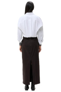 Taken Top in Super Compact Cotton White