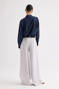 Avery Pant in Couture Stretch Suiting Vapor Blue
