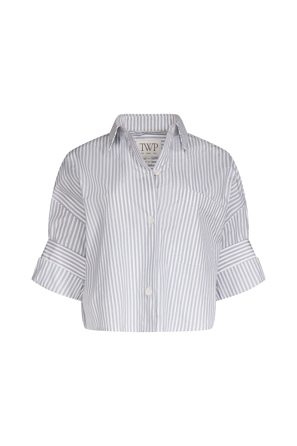 Next Ex in Cotton Stripes White Navy