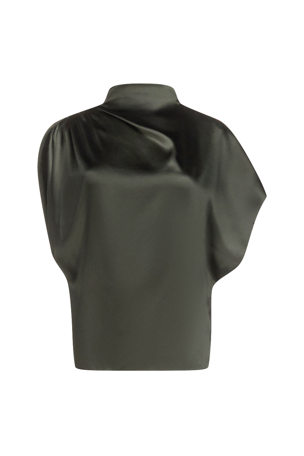 Wish You Would Top in Washed Silk Charmeuse Rosin