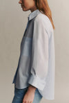 Boyfriend Shirt in Superfine Cotton Baby Blue