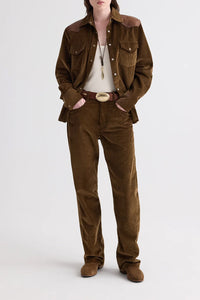 Cowboy Take Me Away Shirt with Combo in Torkel Corduroy Pinecone Bison