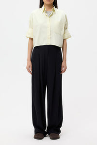 Next Ex Shirt in Superfine Cotton Aloe Wash