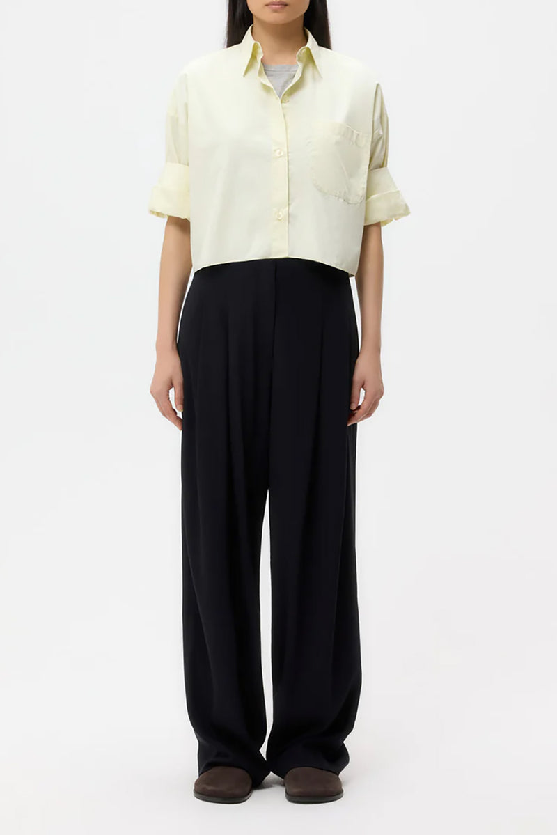 Next Ex Shirt in Superfine Cotton Aloe Wash