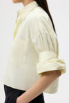 Next Ex Shirt in Superfine Cotton Aloe Wash