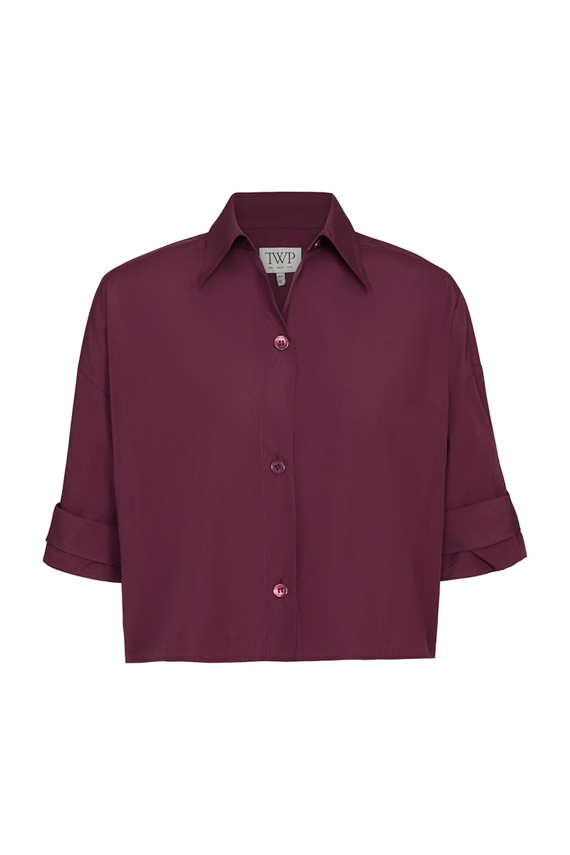 Next Ex Shirt in Super Compact Cotton Crushed Violets