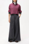 Next Ex Shirt in Super Compact Cotton Crushed Violets