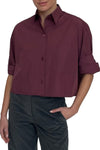Next Ex Shirt in Super Compact Cotton Crushed Violets